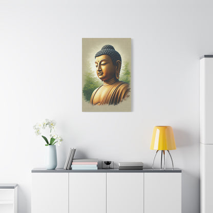 Peaceful Buddha Side Profile Wall Art & Canvas Prints