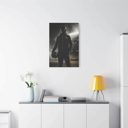 Athlete Stadium Editorial Portrait Wall Art & Canvas Print