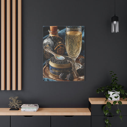 Caviar and Champagne Luxury Still Life Wall Art & Canvas Print