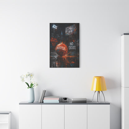 Street Basketball Hustle Graffiti Street Wall Art & Canvas Print