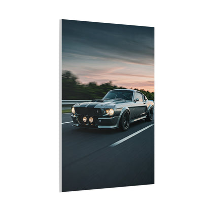 1967 Ford Mustang Shelby GT500 Restomod Highway Charge Wall Art & Canvas Prints