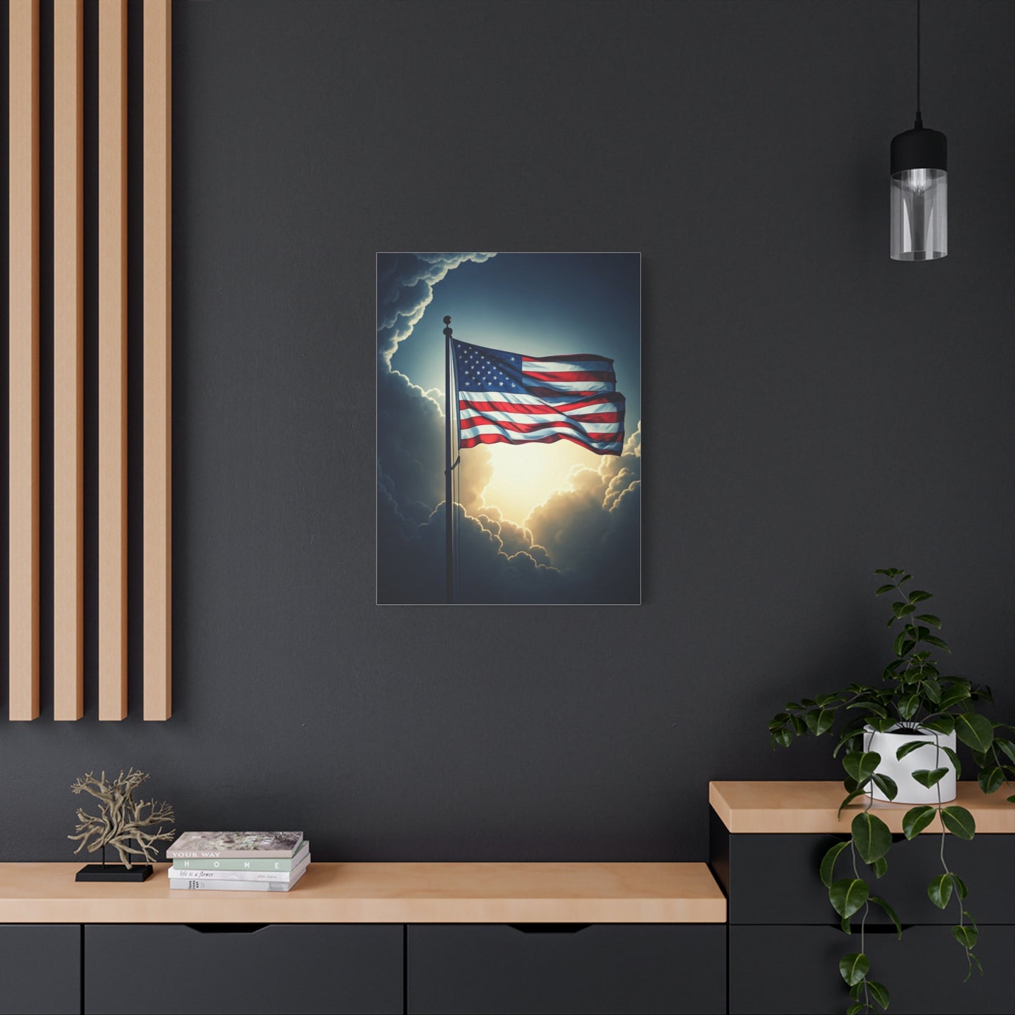 Stormlight American Flag Glory Wall Art & Canvas Prints