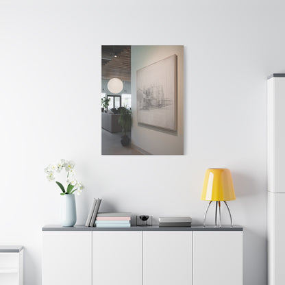 Refined Architectural Linework Artwork Wall Art & Canvas Print