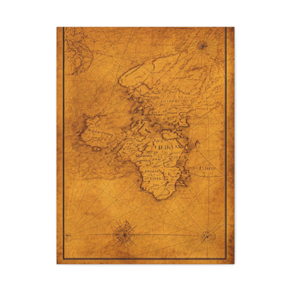 Vintage Africa Continent Map Wall Art & Canvas Prints