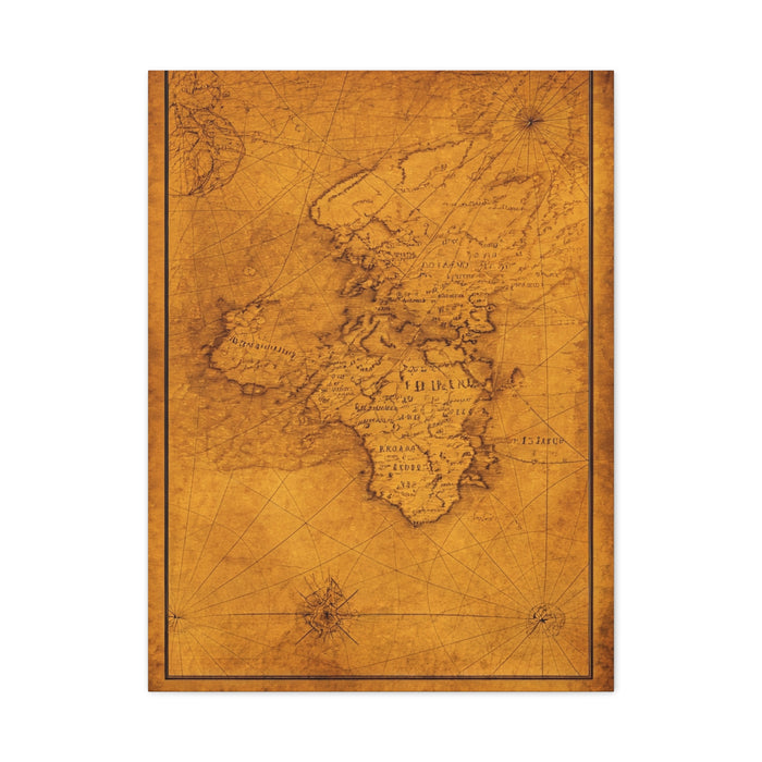 Vintage Africa Continent Map Wall Art & Canvas Prints