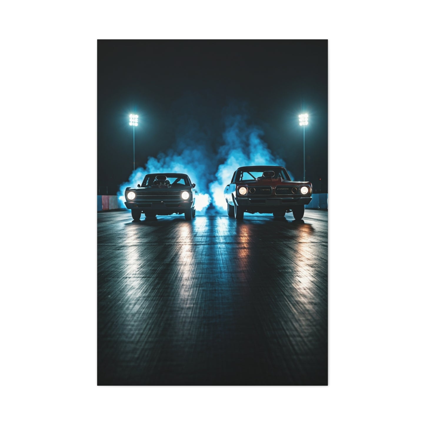 Twin Blower Launch Camaro vs Firebird Wall Art & Canvas Prints