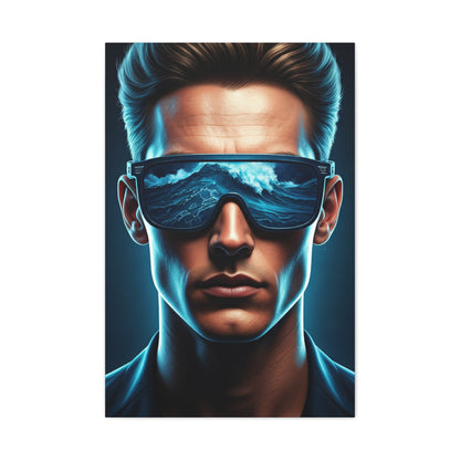 Neon Ocean Reflection Vision Wall Art & Canvas Prints