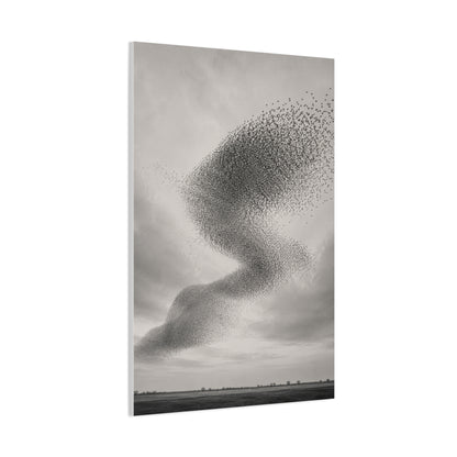 Murmuration Love Formation Monochrome Wall Art & Canvas Print