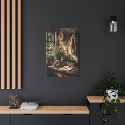 Farmhouse Herb Kitchen Still Life Wall Art & Canvas Print