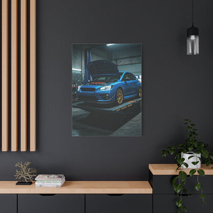 Subaru WRX STI Performance Workshop Scene Wall Art & Canvas Prints