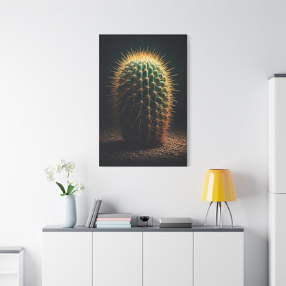 Golden Halo Barrel Cactus Wall Art & Canvas Prints