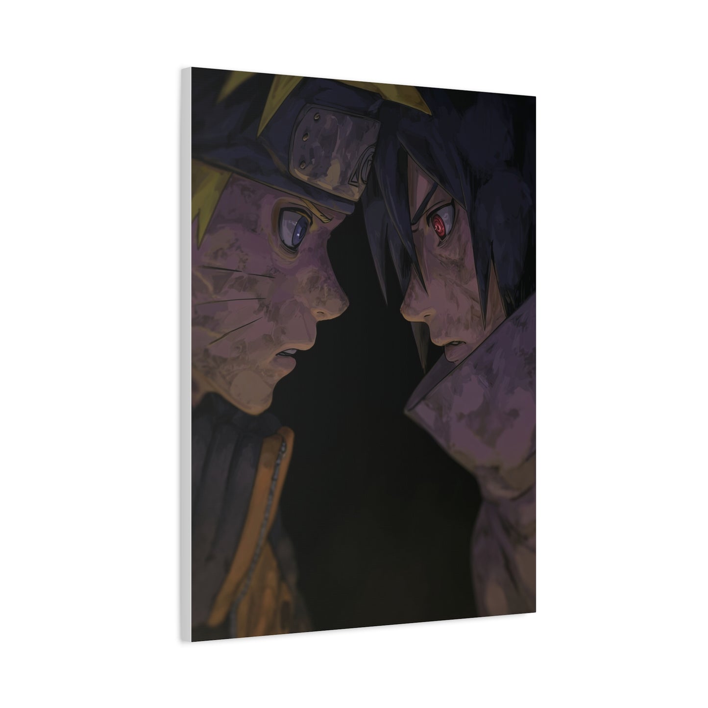 Naruto Uzumaki vs Sasuke Uchiha Final Stare Down Wall Art & Canvas Print