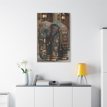 Ornamental Mandala Elephant Portrait Wall Art & Canvas Print