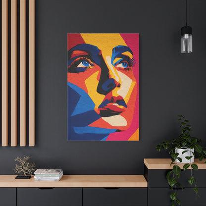 Vibrant Pop Art Portrait Wall Art & Canvas Print