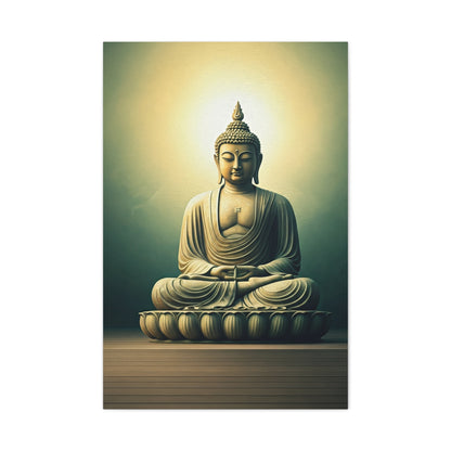 Radiant Harmony Buddha Meditation Wall Art & Canvas Prints
