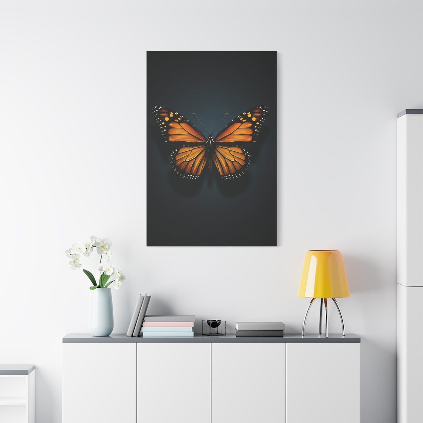 Monarch Butterfly Symmetry Portrait Wall Art & Canvas Prints