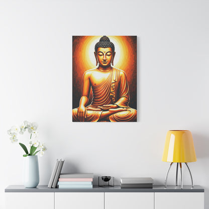 Sacred Enlightenment Buddha Figure Wall Art & Canvas Prints