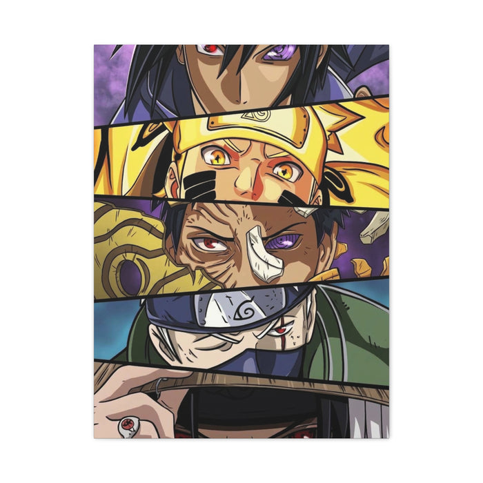 Naruto Heroes and Villains Eyes Poster Wall Art & Canvas Print