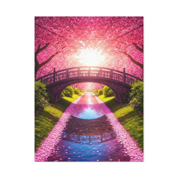Sakura Bridge Reflection at Sunrise Wall Art & Canvas Prints