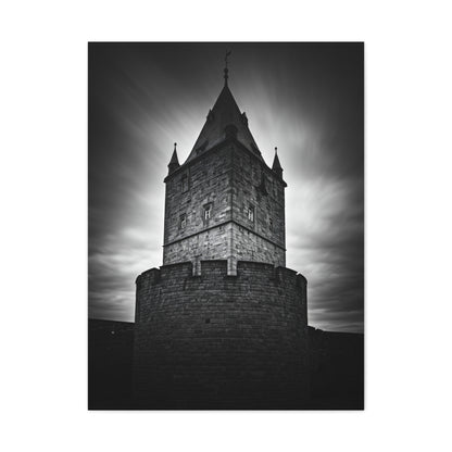 Gothic Fortress Tower Under Dramatic Skies Wall Art & Canvas Prints