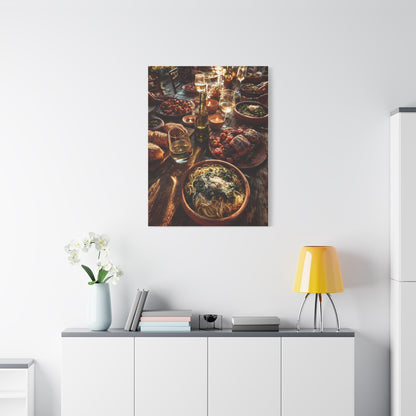 Italian Family Dinner Table Wall Art & Canvas Print