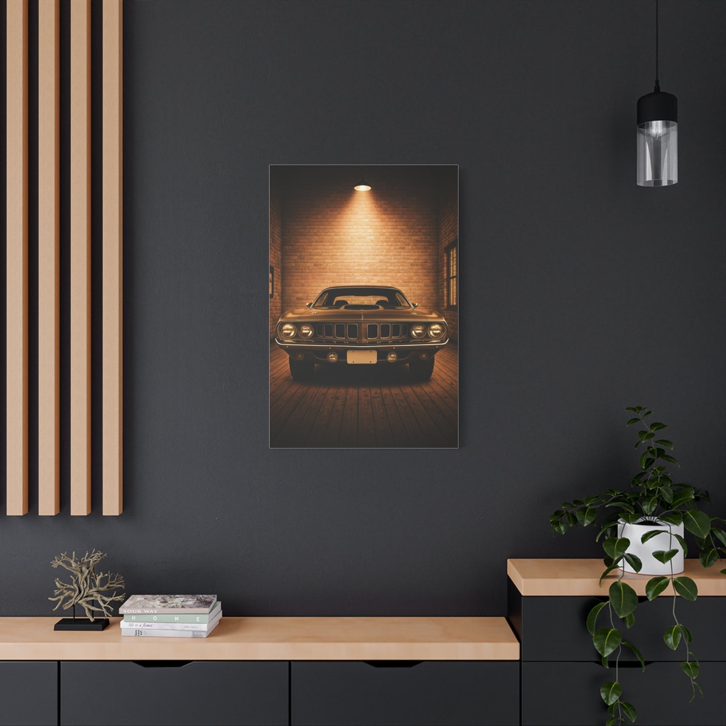 Plymouth Barracuda Cuda Vintage Garage Wall Art & Canvas Prints
