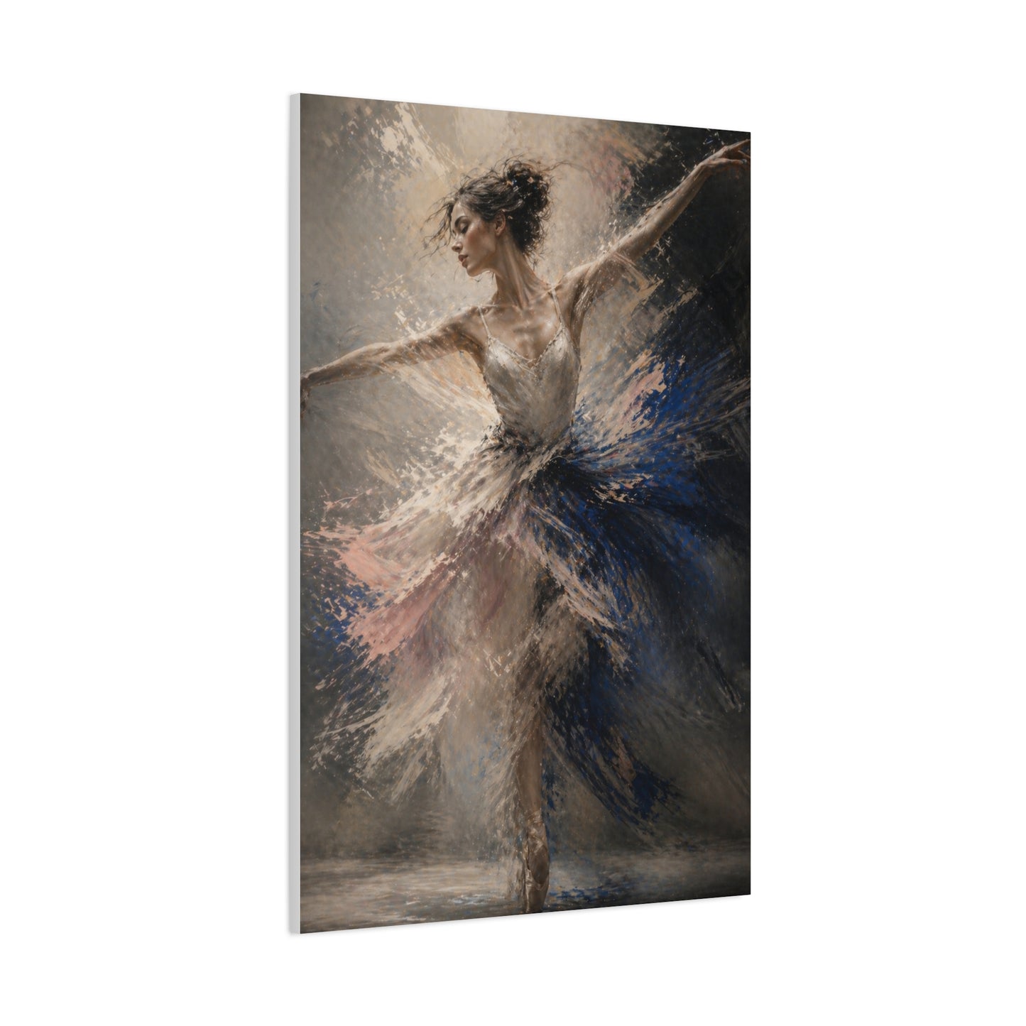 Expressive Ballet Motion Painting Wall Art & Canvas Print
