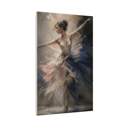 Expressive Ballet Motion Painting Wall Art & Canvas Print