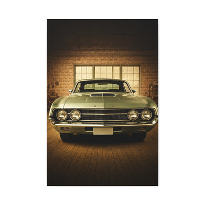 Ford Torino Cobra Vintage Barn Garage Wall Art & Canvas Prints