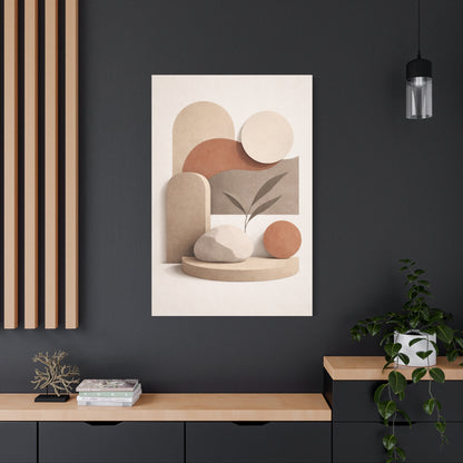 Neutral Gallery Shapes Wall Art & Canvas Print
