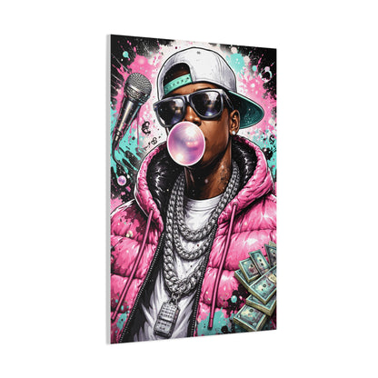 Hip Hop Pop Portrait Wall Art & Canvas Print