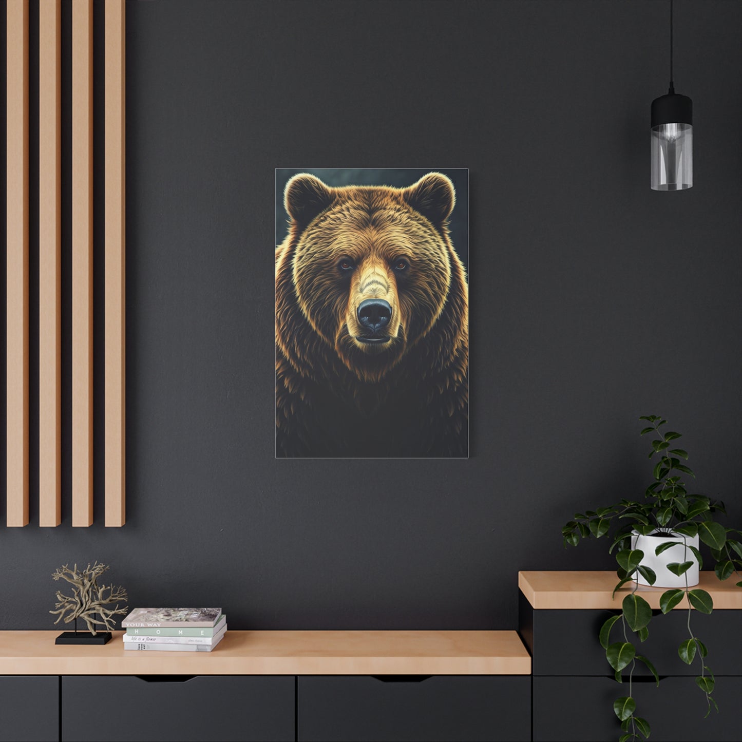 Majestic Brown Bear Portrait Wall Art & Canvas Prints