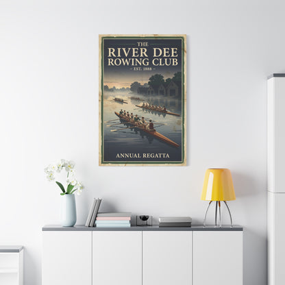 Heritage Rowing Regatta Poster Wall Art & Canvas Print