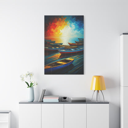 Radiant Harbor Reflections Wall Art & Canvas Print