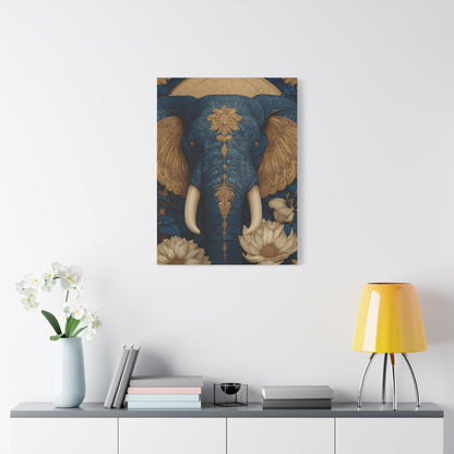 Ornamental Mandala Elephant Portrait Wall Art & Canvas Print
