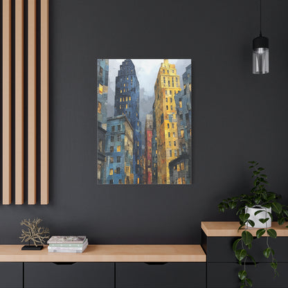 Urban Skyline Collage Composition Wall Art & Canvas Print