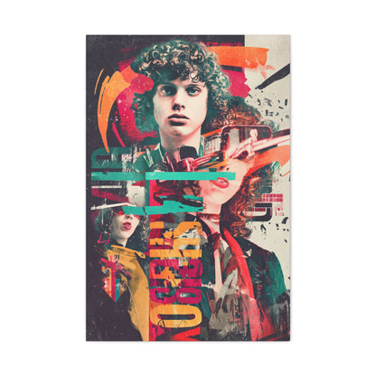 Retro Pop Collage Portrait Wall Art & Canvas Print
