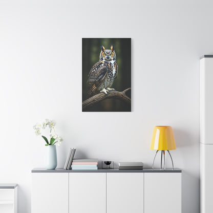 Majestic Owl Perch Wall Art & Canvas Prints