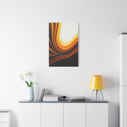 Golden Curve Motion Abstract Wall Art & Canvas Prints