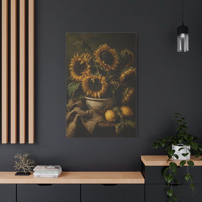 Baroque Sunflower Arrangement Wall Art & Canvas Print