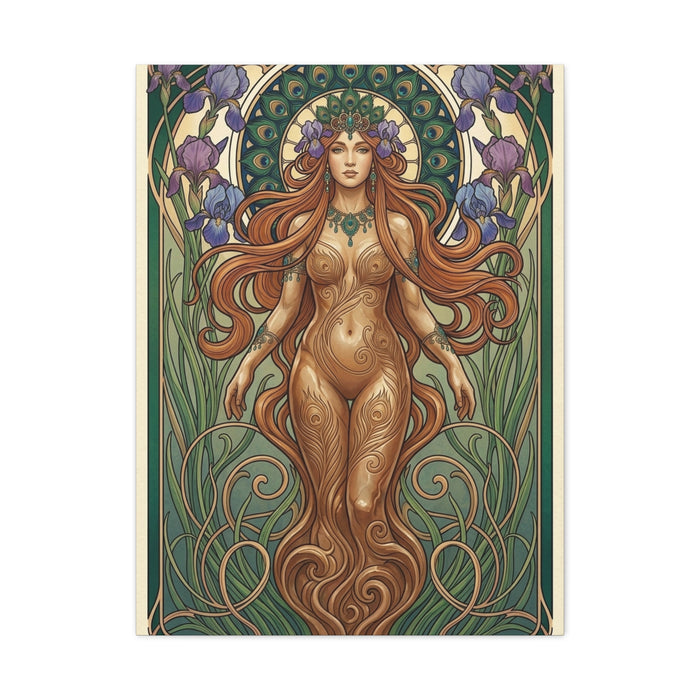 Art Nouveau Goddess Figure Wall Art & Canvas Print