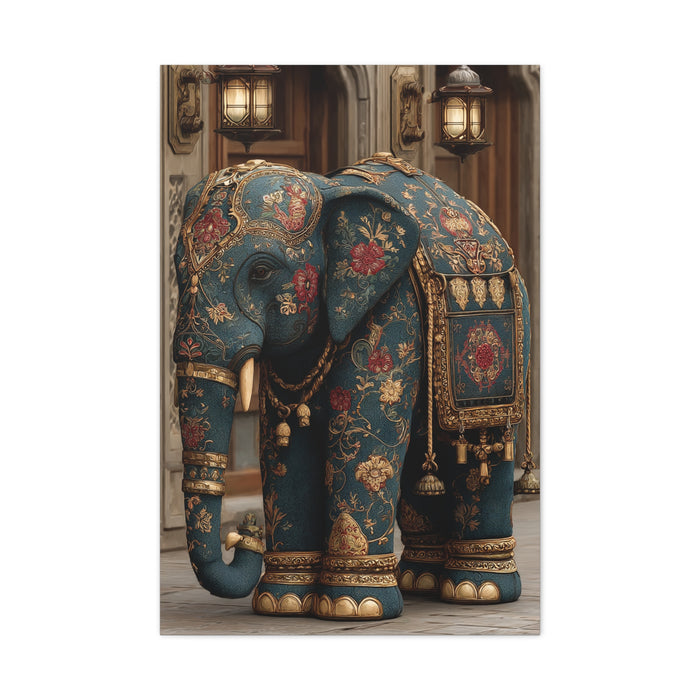 Ornamental Mandala Elephant Portrait Wall Art & Canvas Print