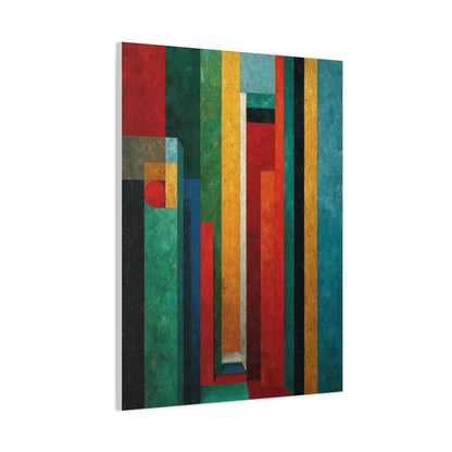 Industrial Architectural Color Block Wall Art & Canvas Print
