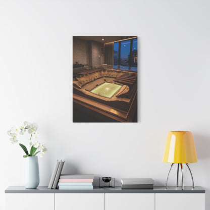 Luxury Stadium Architecture Model Sports Wall Art & Canvas Print