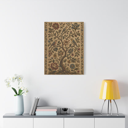 Ornate Botanical Tree Tapestry Panel Wall Art & Canvas Print
