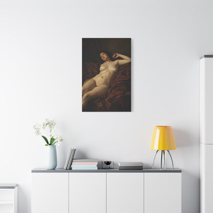 Romantic Reclining Classical Figure  Wall Art & Canvas Print