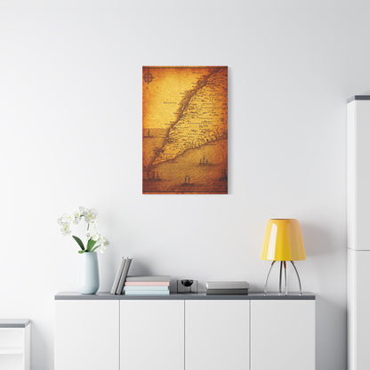 Soft Sepia Classic World Chart Wall Art & Canvas Prints