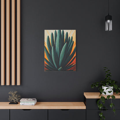 Agave Desert Botanical Illustration Wall Art & Canvas Prints