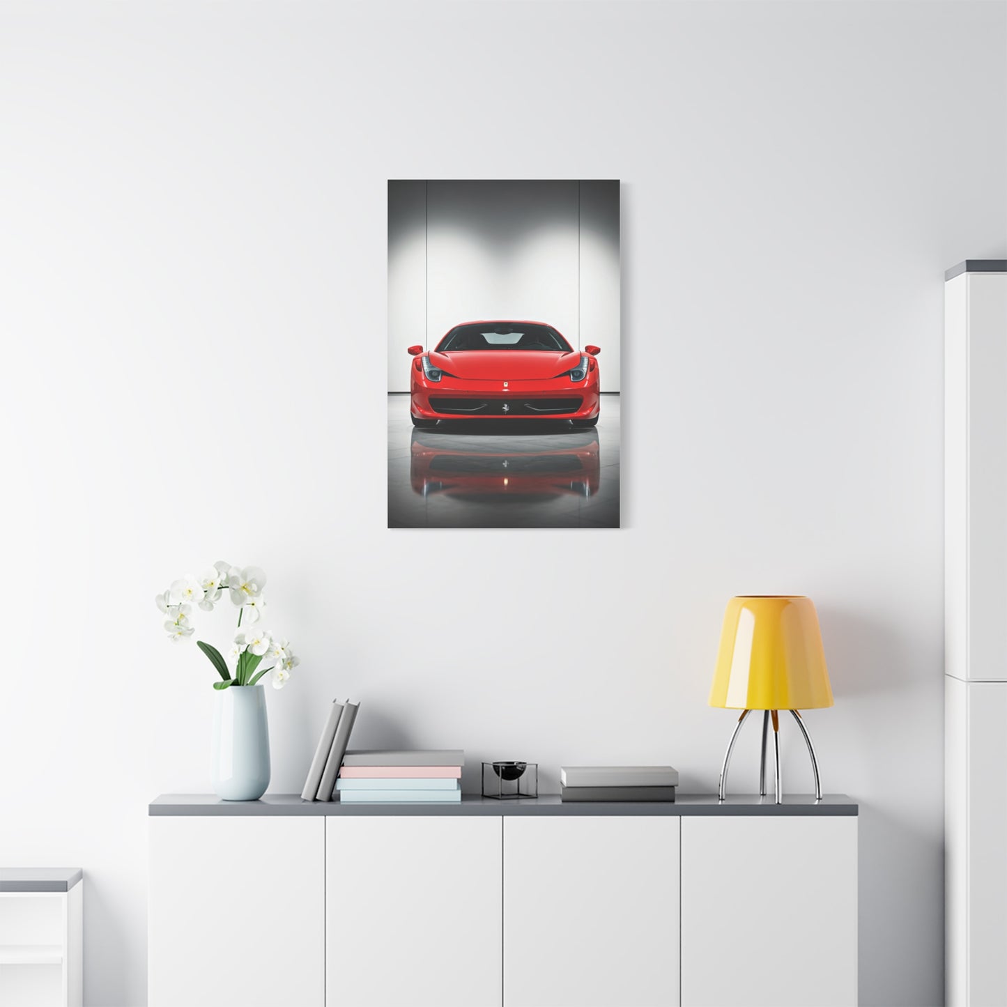 Ferrari 458 Italia Luxury Showroom Wall Art & Canvas Prints