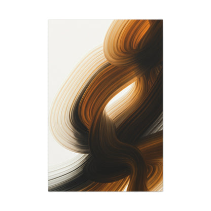 Dark Gold Flow Abstract Wall Art & Canvas Prints